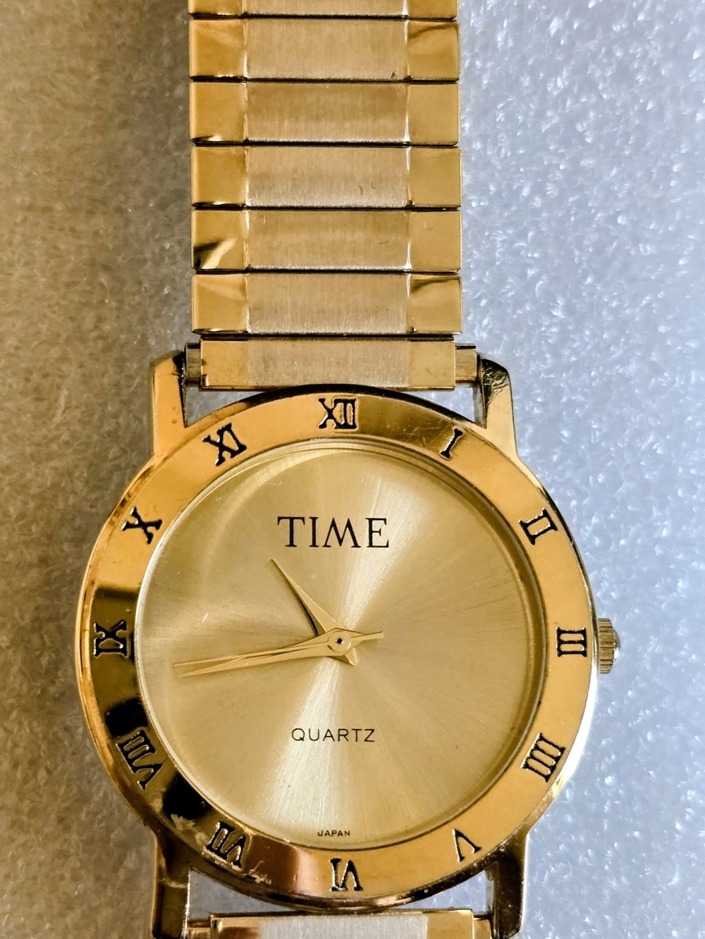 TIME Gold Tone Quartz Watch New